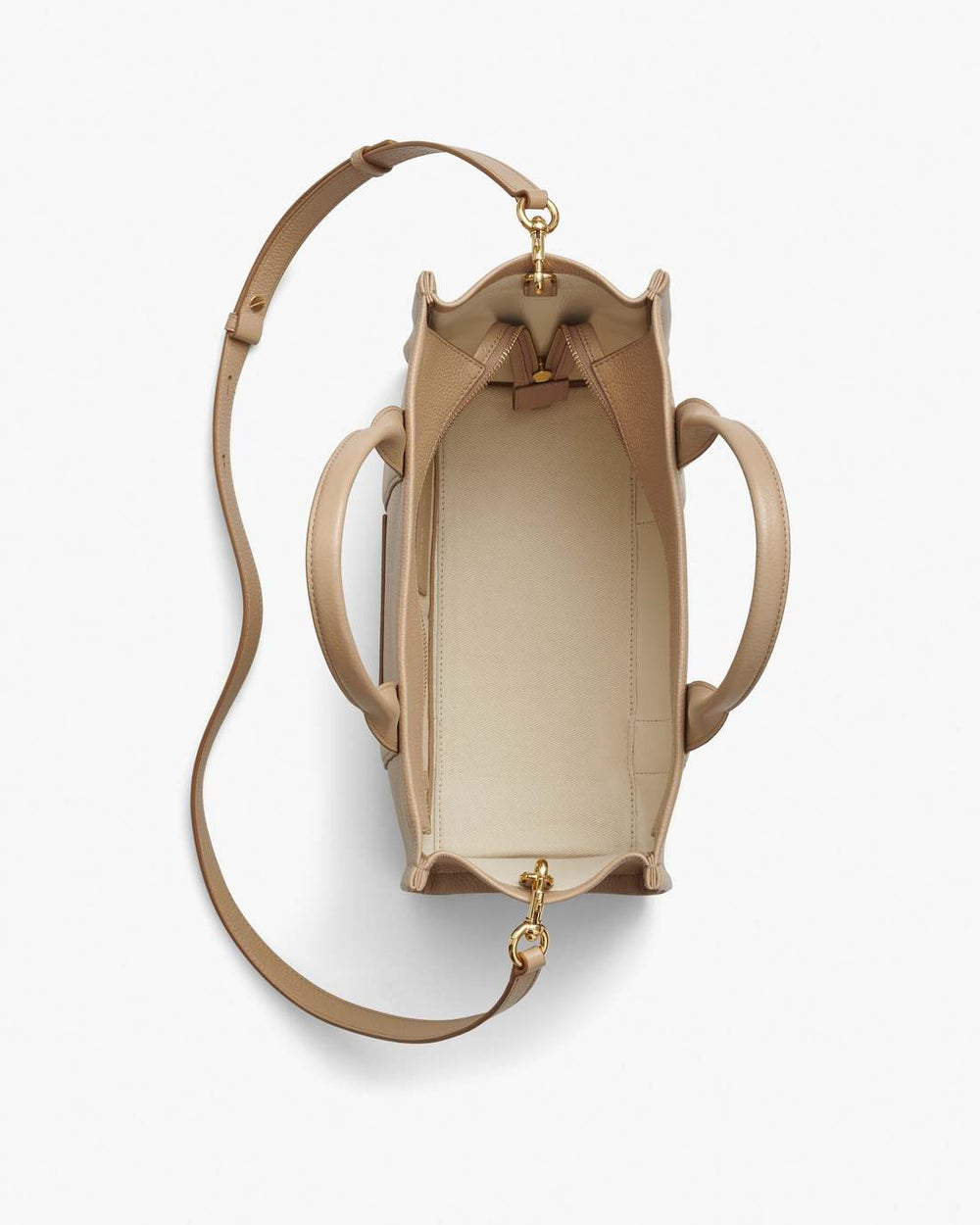 Marc Jacobs The Leather Medium Tote Bag Camel BAGS