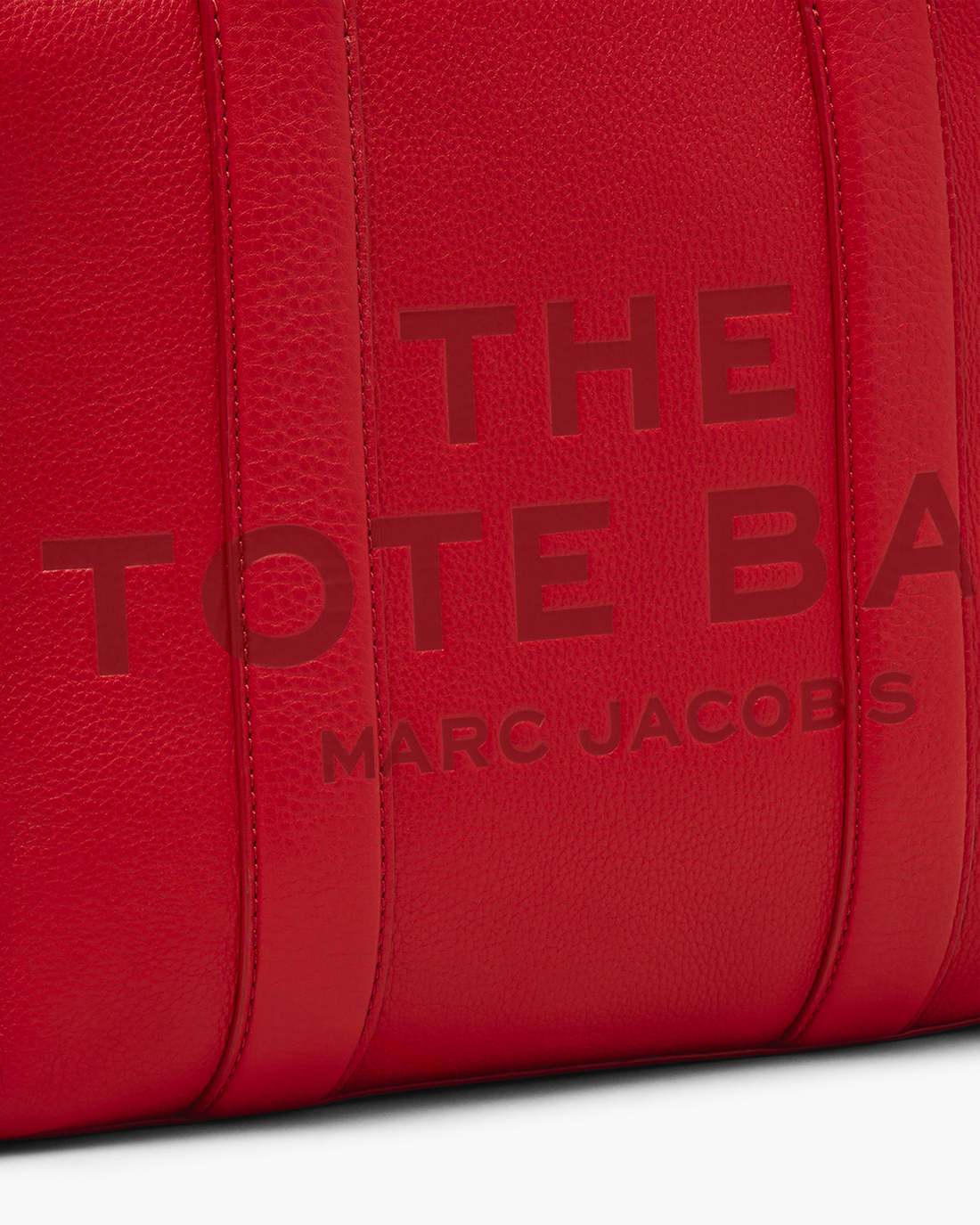Marc Jacobs The Leather Medium Tote Bag True Red BAGS