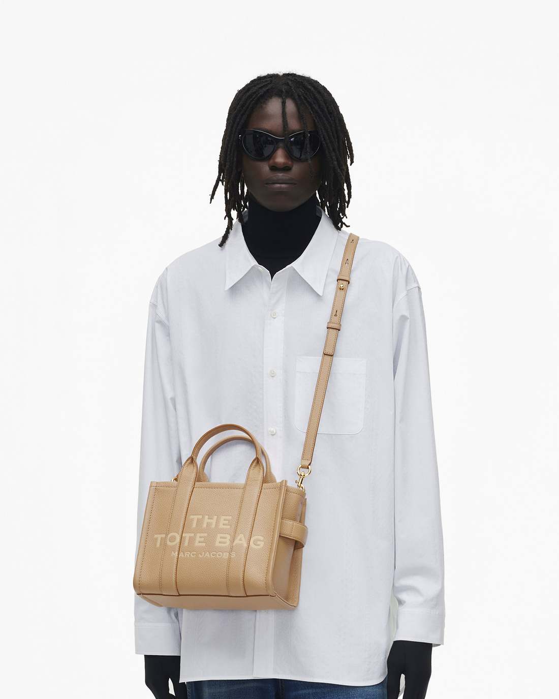 Marc Jacobs The Leather Small Tote Bag Camel BAGS