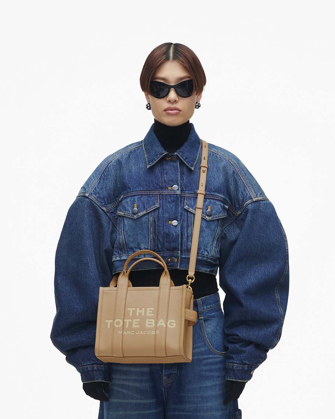 Marc Jacobs The Leather Small Tote Bag Camel BAGS