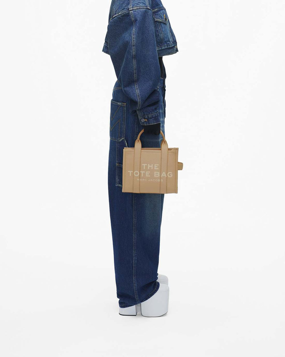 Marc Jacobs The Leather Small Tote Bag Camel BAGS