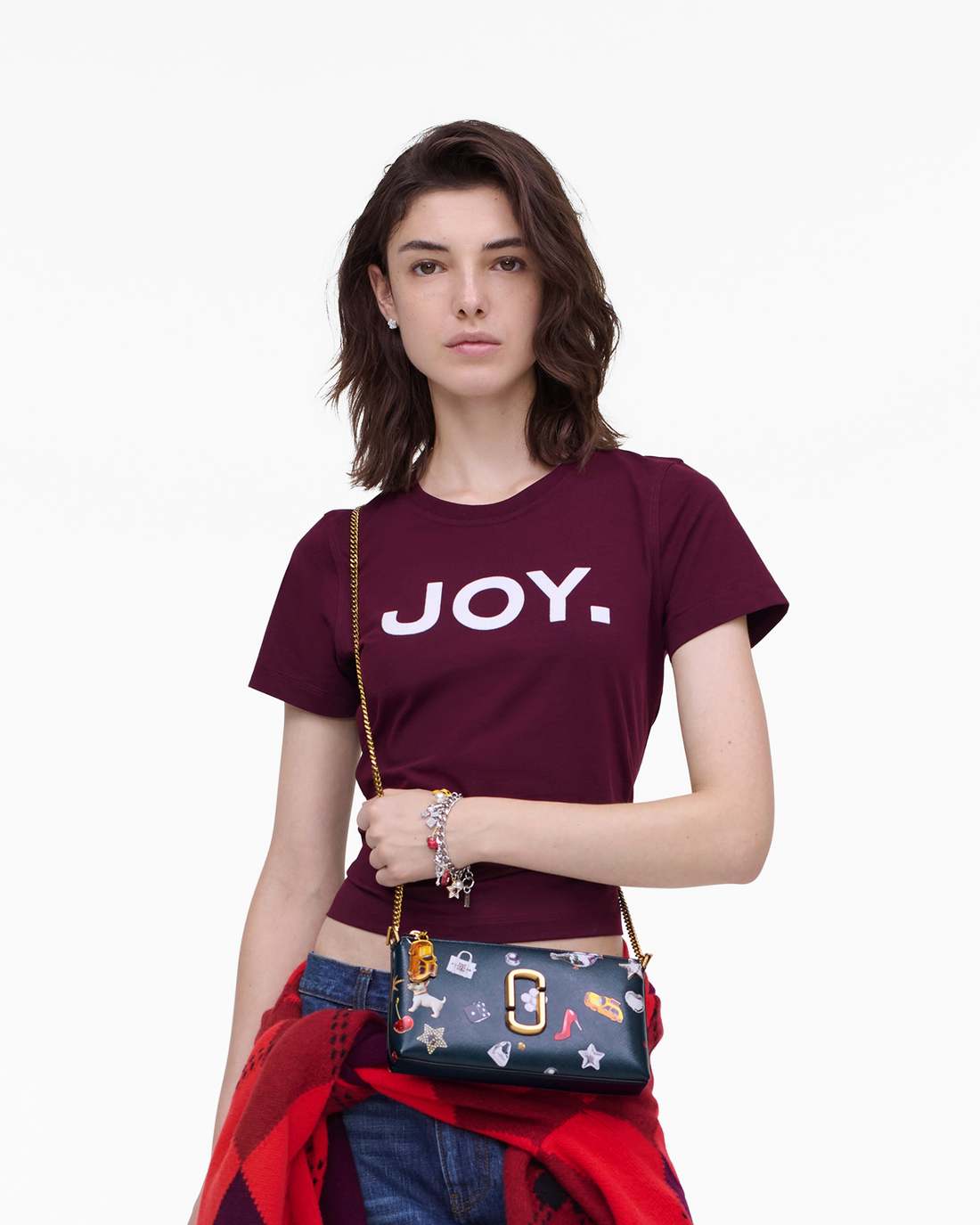 Marc Jacobs The Trinket Snapshot Convertible Shoulder Bag Navy Multi BAGS|WALLETS|NEW ARRIVALS