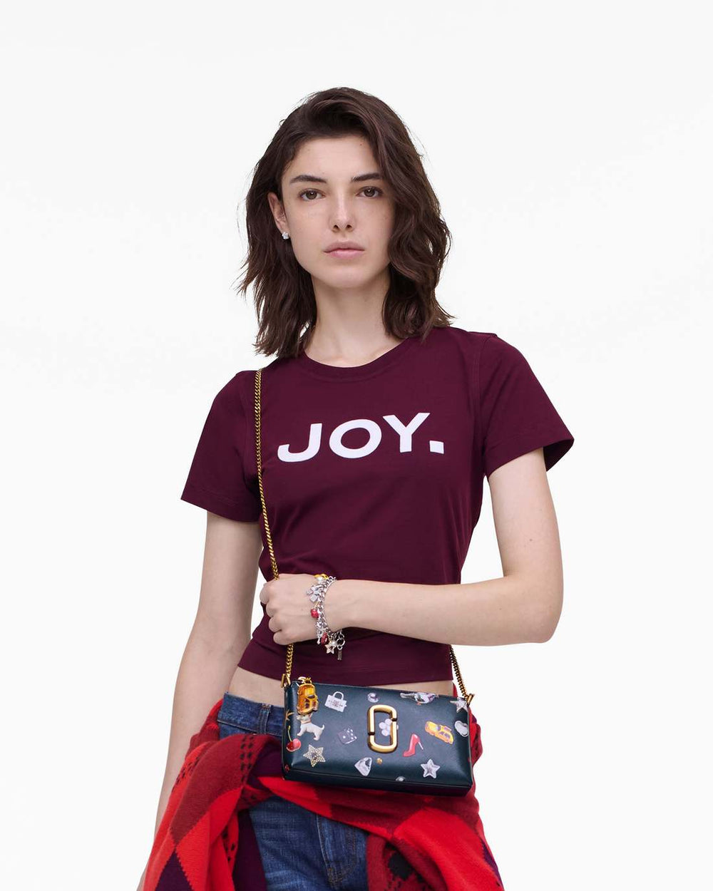 Marc Jacobs The Trinket Snapshot Convertible Shoulder Bag Navy Multi BAGS|WALLETS|NEW ARRIVALS