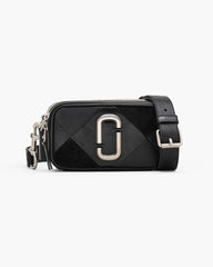 Marc Jacobs The Suede Patchwork Snapshot Black Multi BAGS|NEW ARRIVALS