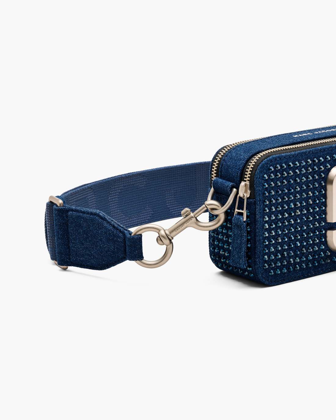 Marc Jacobs The Crystal Denim Snapshot Dark Wash Crystal BAGS