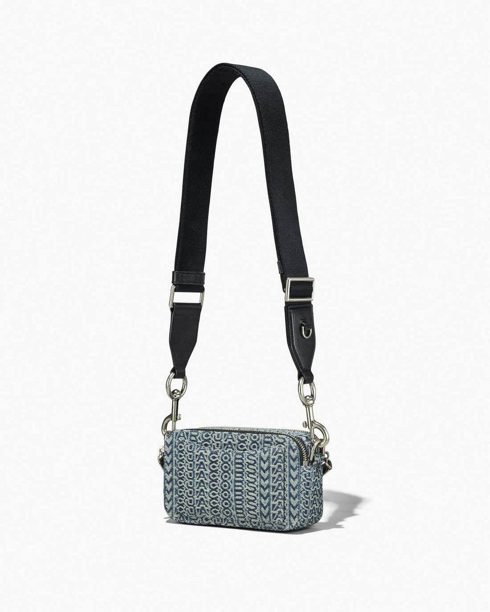 Marc Jacobs The Washed Monogram Denim Snapshot Sun Faded Denim BAGS
