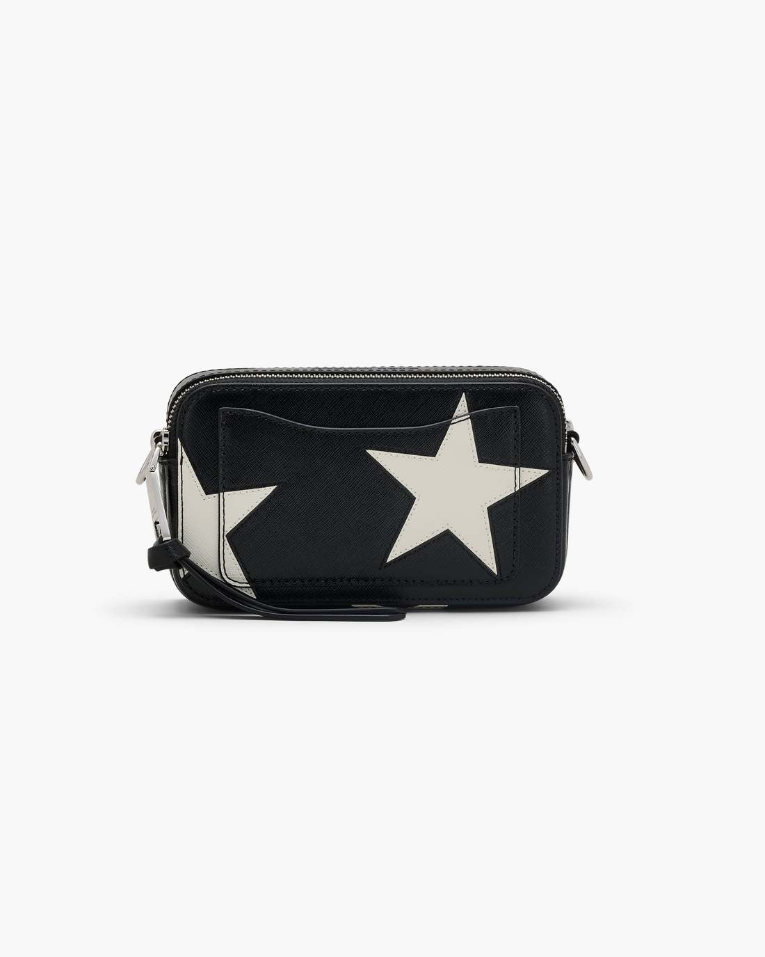 Marc Jacobs The Star Patchwork Leather Snapshot Black/White BAGS