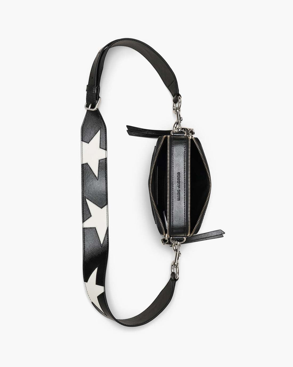 Marc Jacobs The Star Patchwork Leather Snapshot Black/White BAGS