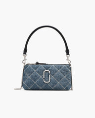 Marc Jacobs The Quilted Denim Snapshot Convertible Shoulder Bag Light Wash Indigo BAGS|WALLETS