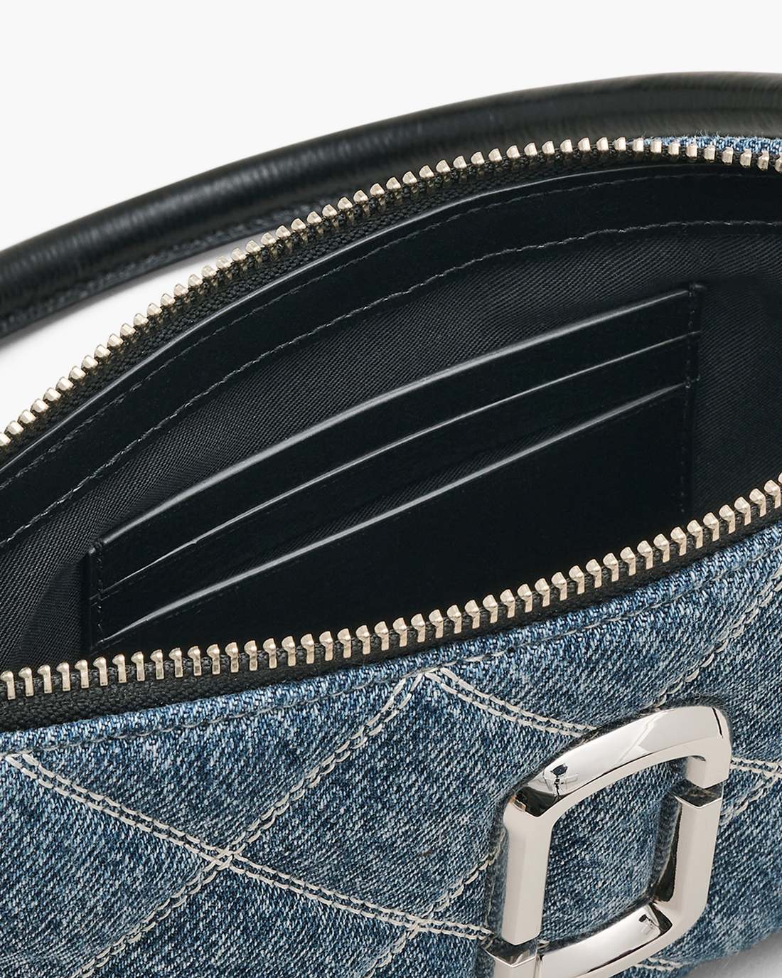 Marc Jacobs The Quilted Denim Snapshot Convertible Shoulder Bag Light Wash Indigo BAGS|WALLETS