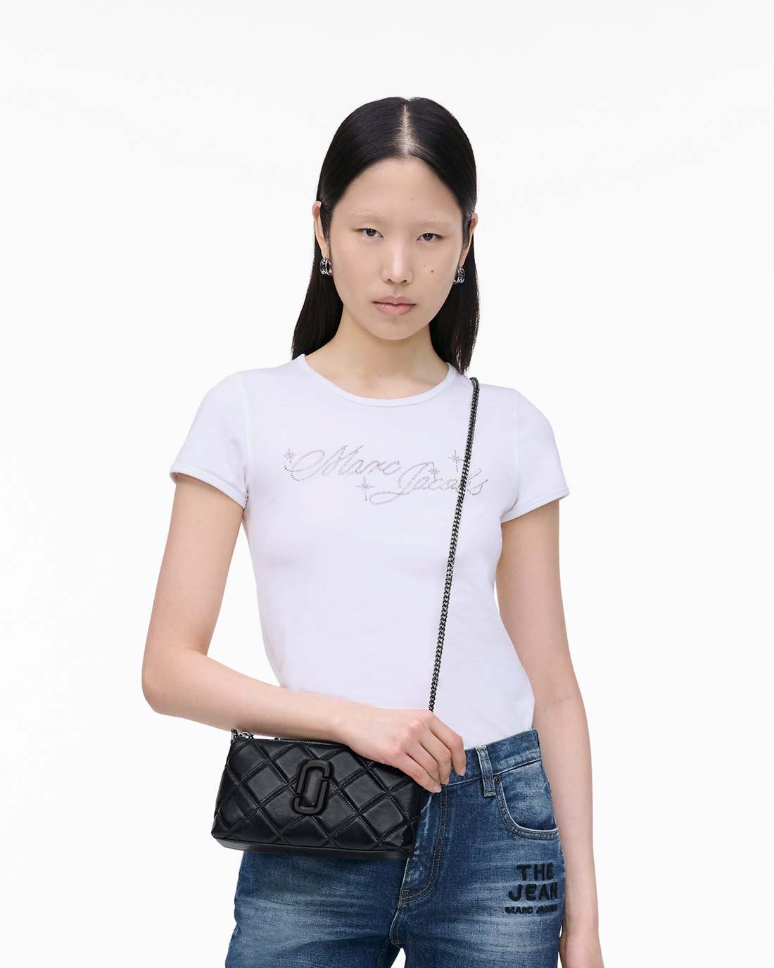 Marc Jacobs The Quilted Snapshot Convertible Shoulder Bag Black BAGS|WALLETS