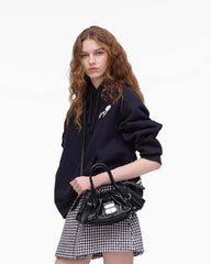 Marc Jacobs The Croc Cristina Small Satchel Black BAGS|NEW ARRIVALS