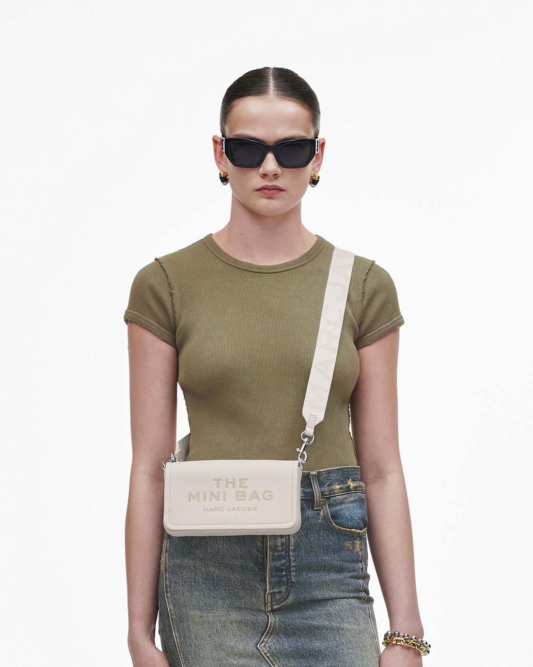 Marc Jacobs The Leather Mini Bag Cotton BAGS|WALLETS