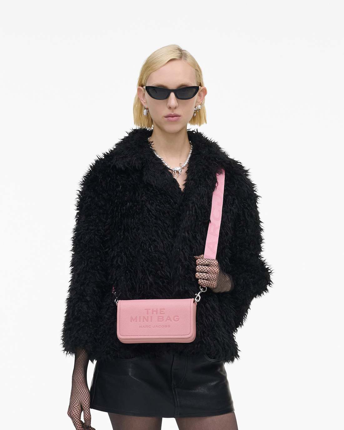 Marc Jacobs The Leather Mini Bag Ribbon Pink BAGS|WALLETS