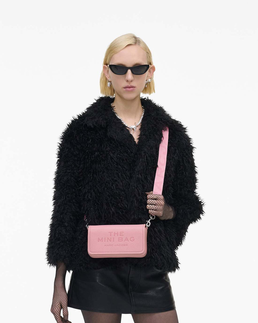 Marc Jacobs The Leather Mini Bag Ribbon Pink BAGS|WALLETS