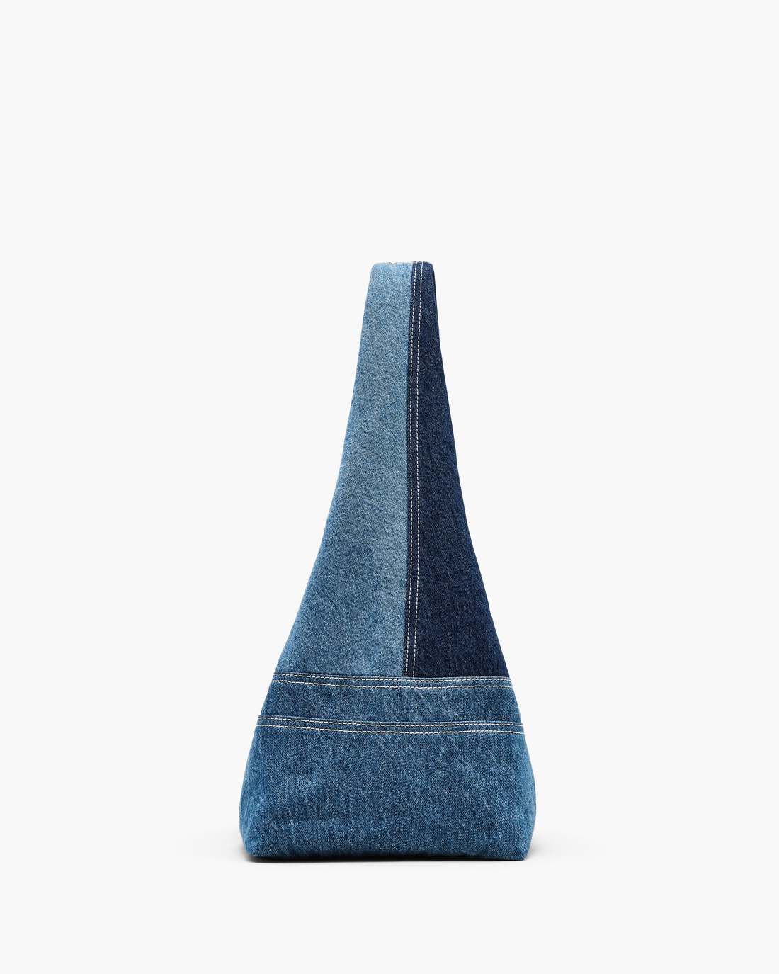 Marc Jacobs The Patchwork Denim Sack Bag Blue Denim BAGS