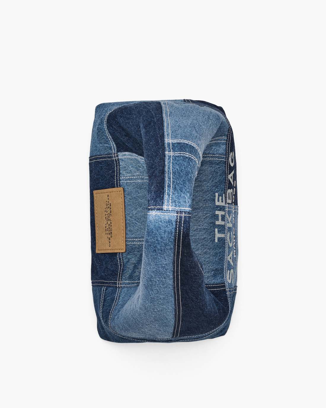 Marc Jacobs The Patchwork Denim Sack Bag Blue Denim BAGS