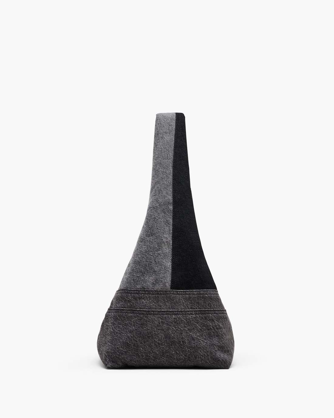 Marc Jacobs The Patchwork Denim Sack Bag Black Denim BAGS