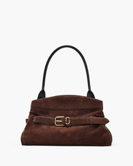 Marc Jacobs The Suede Dakota Satchel Dark Brown BAGS