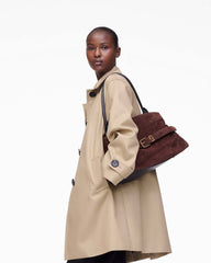 Marc Jacobs The Suede Dakota Satchel Dark Brown BAGS