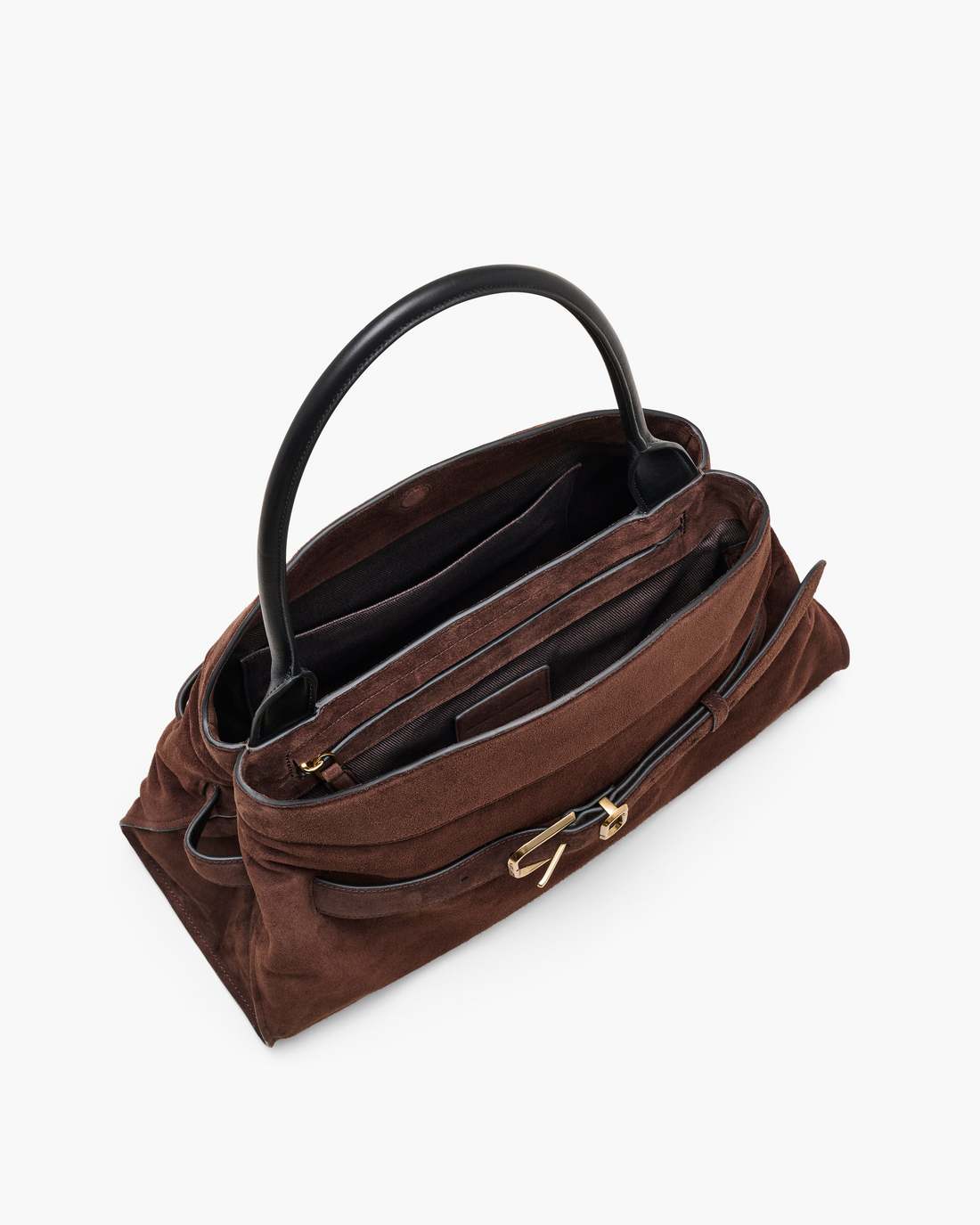 Marc Jacobs The Suede Dakota Satchel Dark Brown BAGS