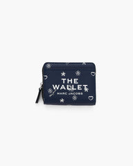 Marc Jacobs The Bandana Mini Compact Wallet Navy Multi WALLETS|NEW ARRIVALS