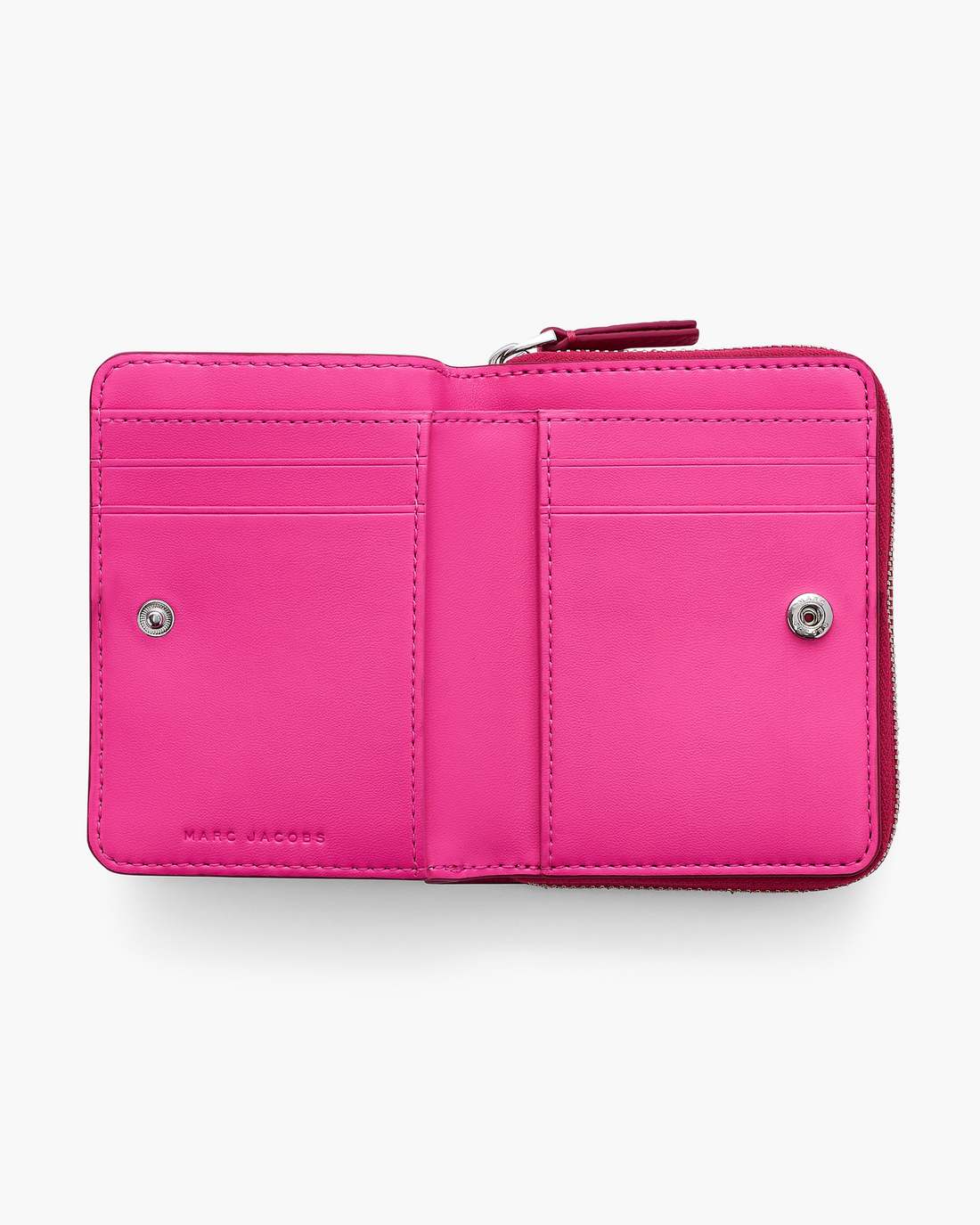 Marc Jacobs The Leather Mini Compact Wallet Raspberry Pink WALLETS