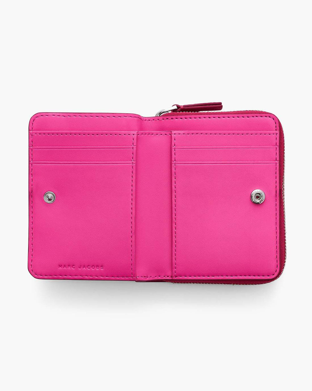 Marc Jacobs The Leather Mini Compact Wallet Raspberry Pink WALLETS