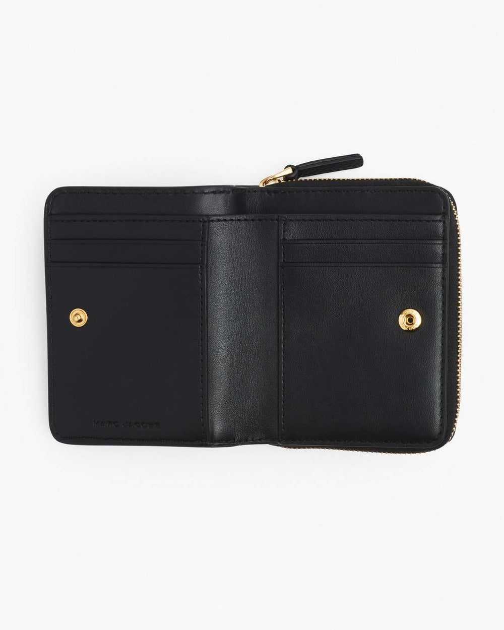 Marc Jacobs The Leather Mini Compact Wallet Black WALLETS