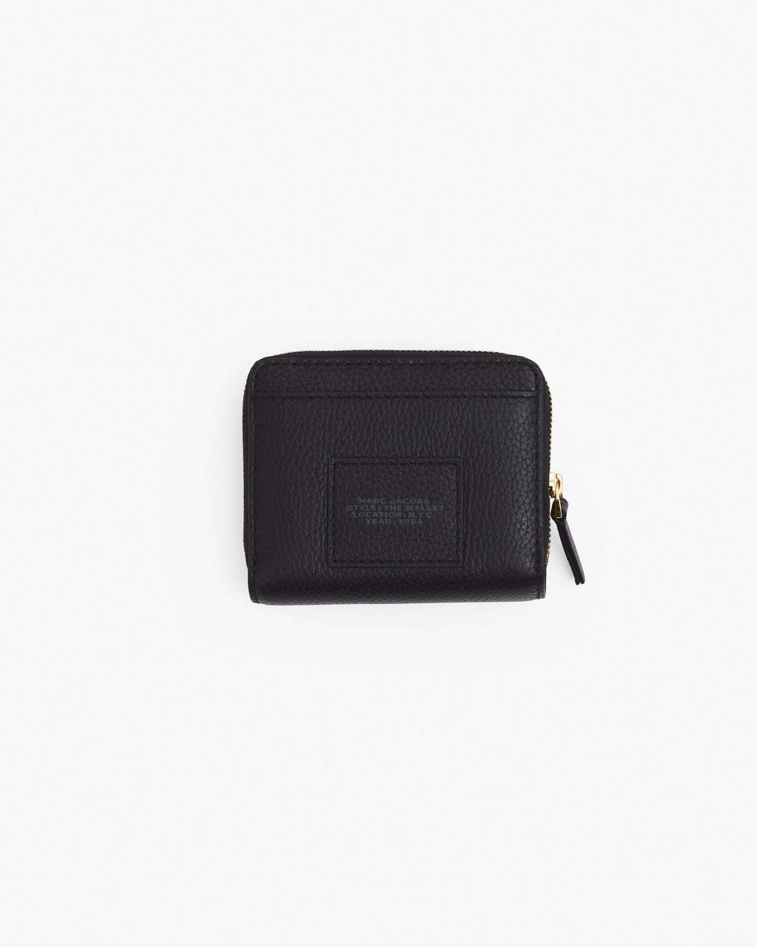 Marc Jacobs The Leather Mini Compact Wallet Black WALLETS