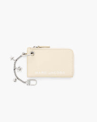 Marc Jacobs The Top Zip Charm Wallet Cloud White WALLETS