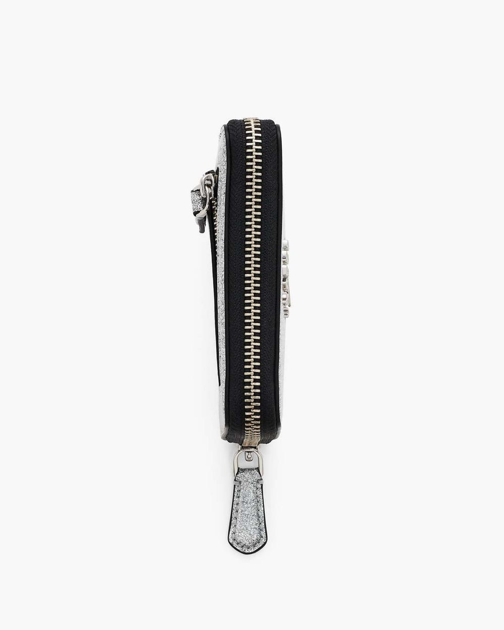 Marc Jacobs The Coated Glitter Everyday Slim Compact Wallet Silver WALLETS|NEW ARRIVALS