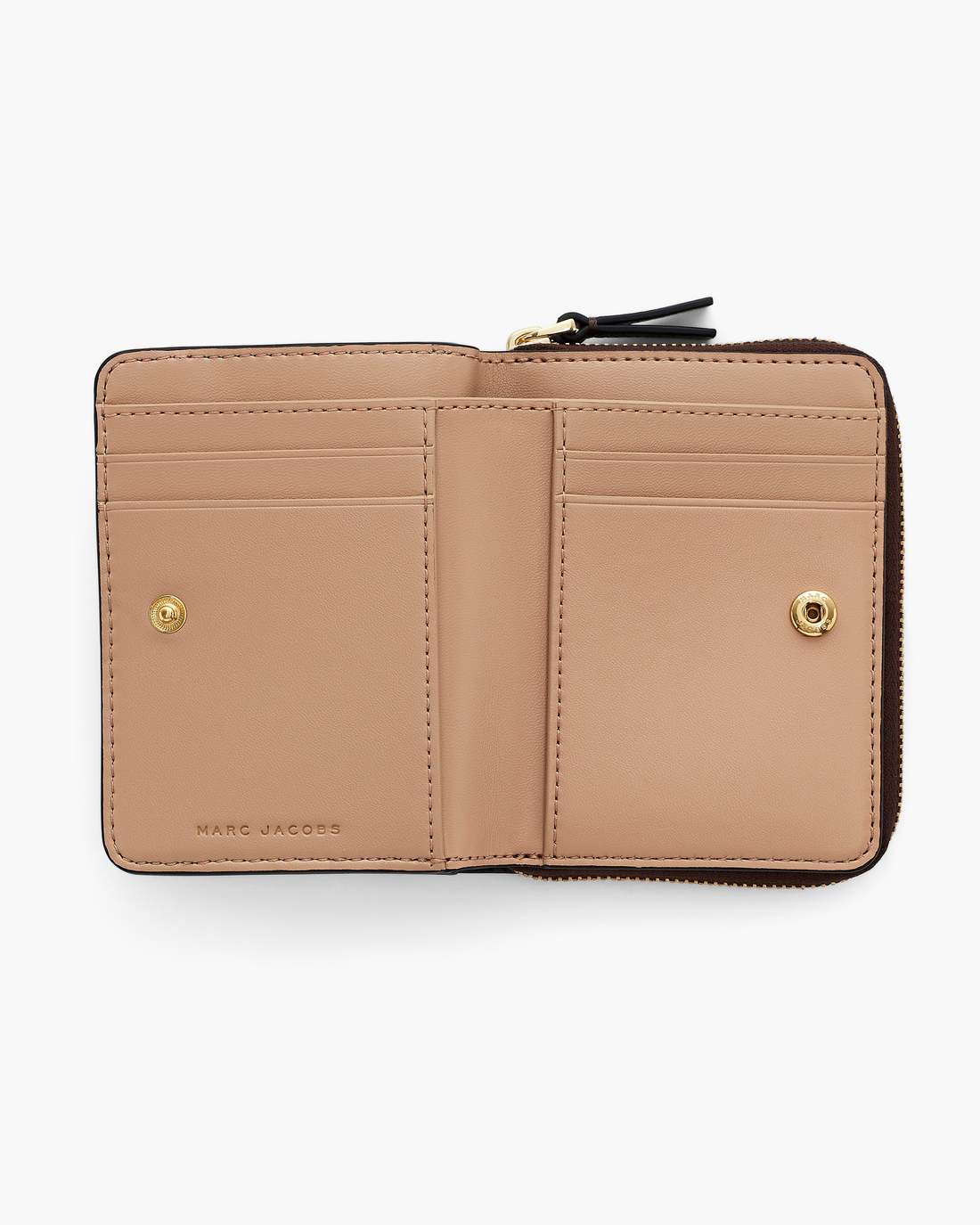 Marc Jacobs The Leather Mini Compact Wallet Ganache WALLETS