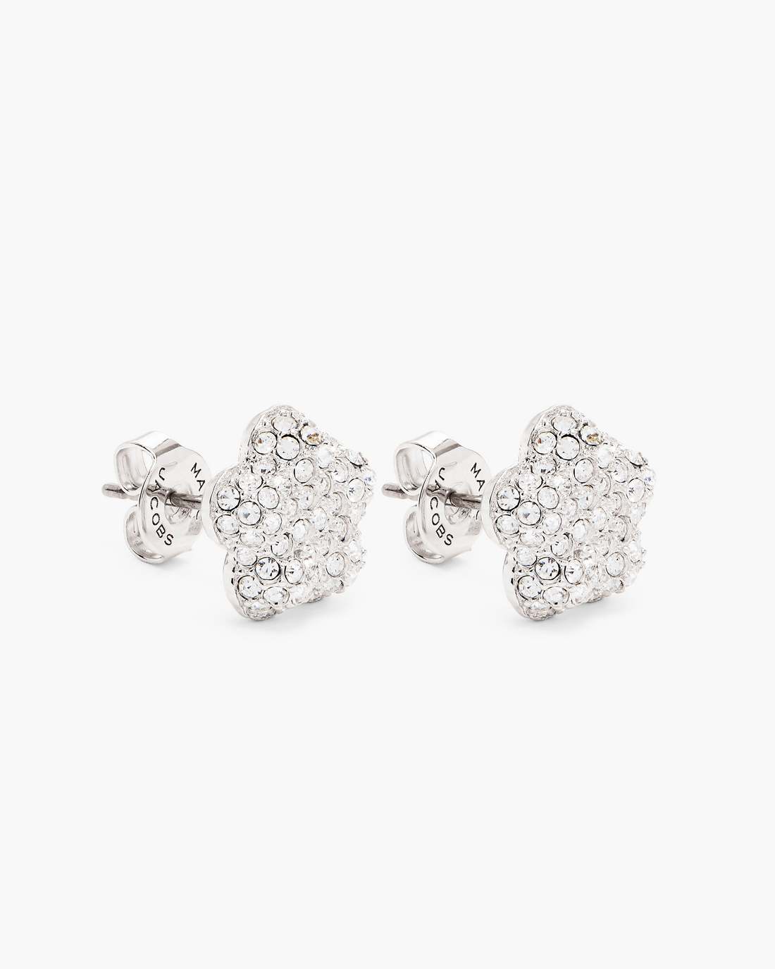 Marc Jacobs The Daisy Pave Stud Earrings Silver/Crystal JEWELRY|NEW ARRIVALS