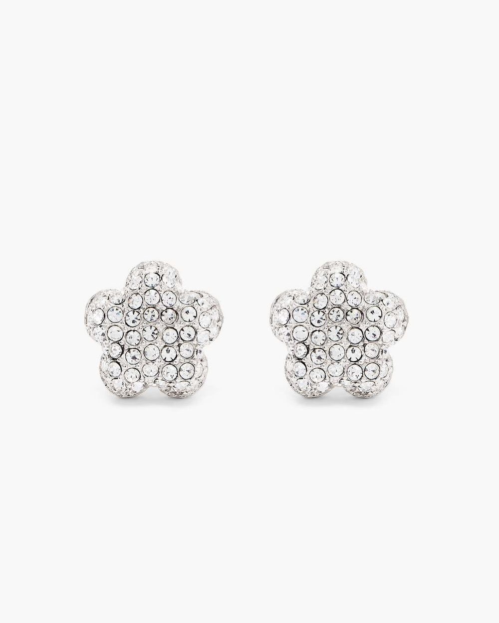 Marc Jacobs The Daisy Pave Stud Earrings Silver/Crystal JEWELRY|NEW ARRIVALS