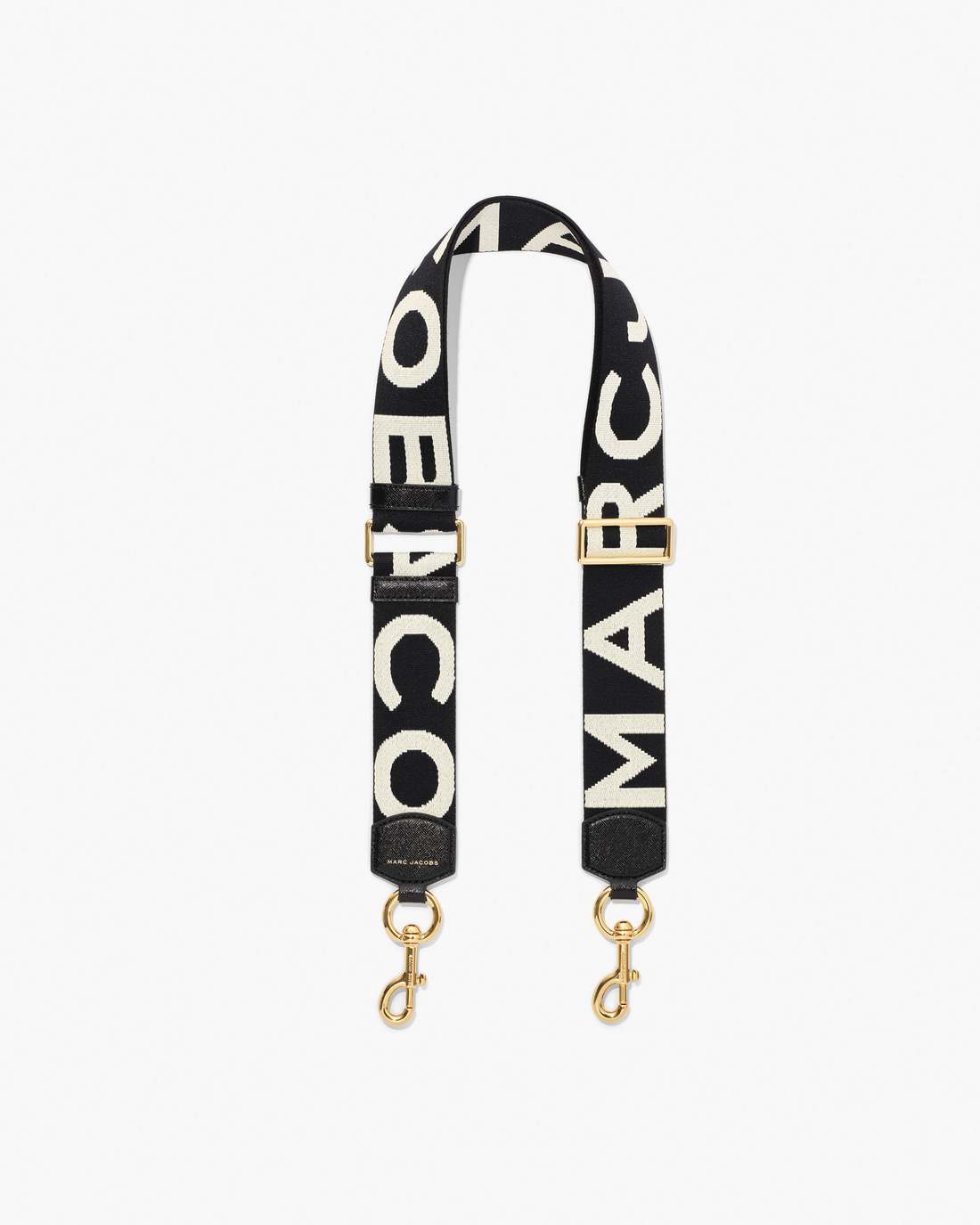 Marc Jacobs The Logo Webbing Strap Black/White ACCESSORIES