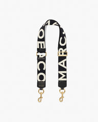 Marc Jacobs The Logo Webbing Strap Black/White ACCESSORIES