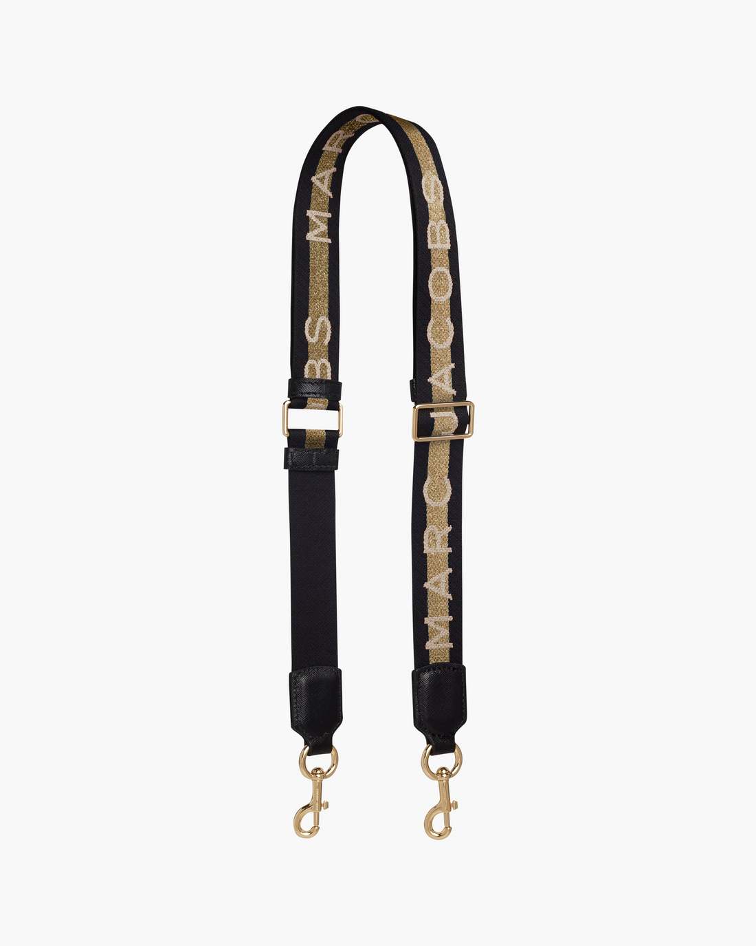 Marc Jacobs The Logo Webbing Strap Slim Gold Multi ACCESSORIES