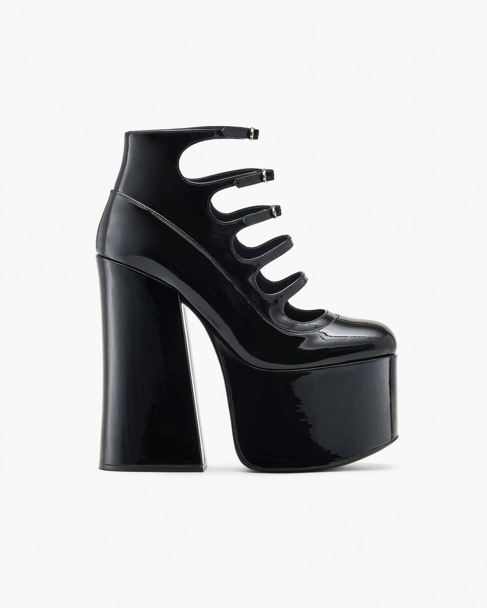Marc Jacobs The Patent Leather Kiki Ankle Boot Black SHOES
