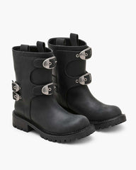 Marc Jacobs The Kiki Moto  Boot Black SHOES|NEW ARRIVALS