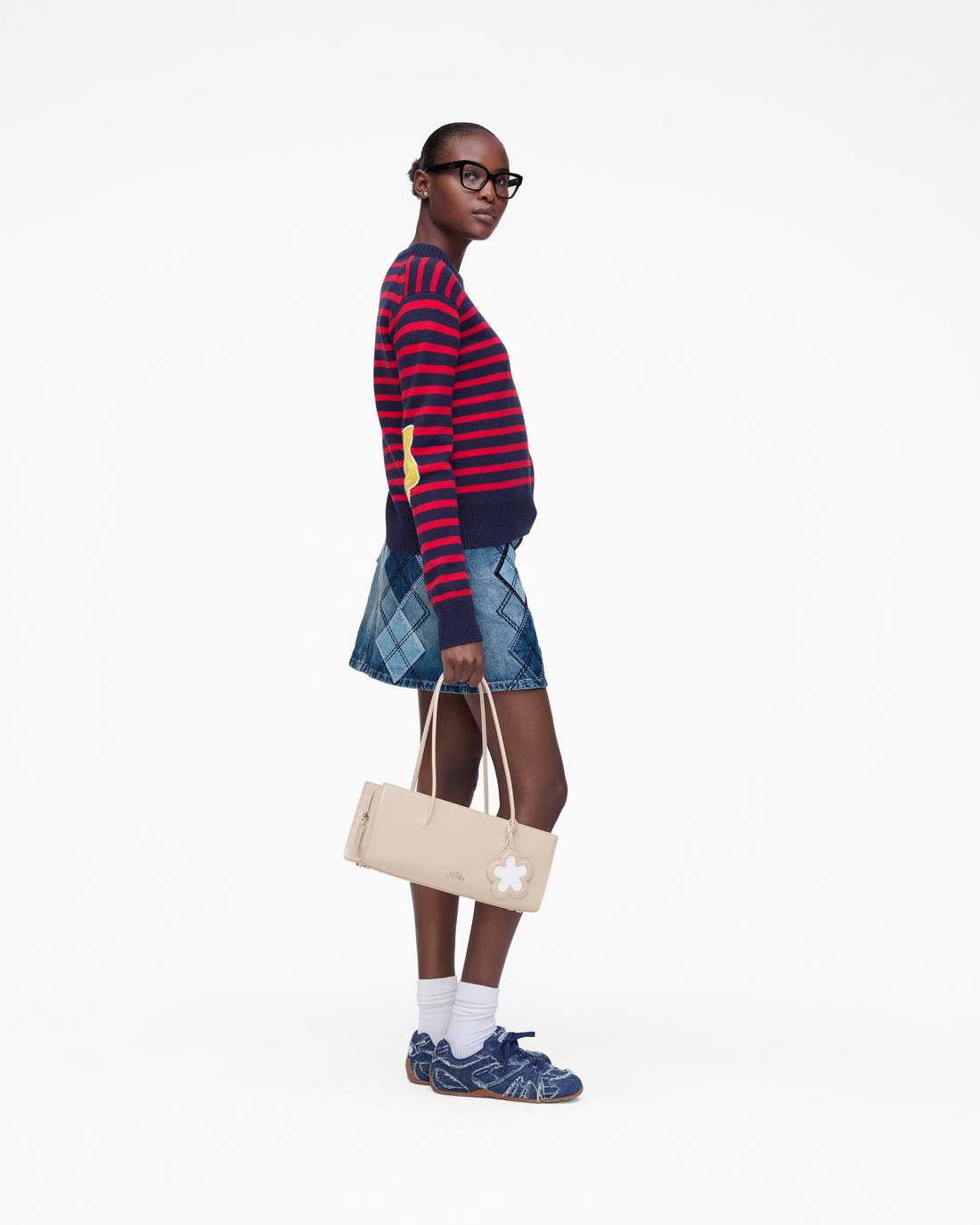 Marc Jacobs Joy Striped Crewneck Navy/Red READY TO WEAR