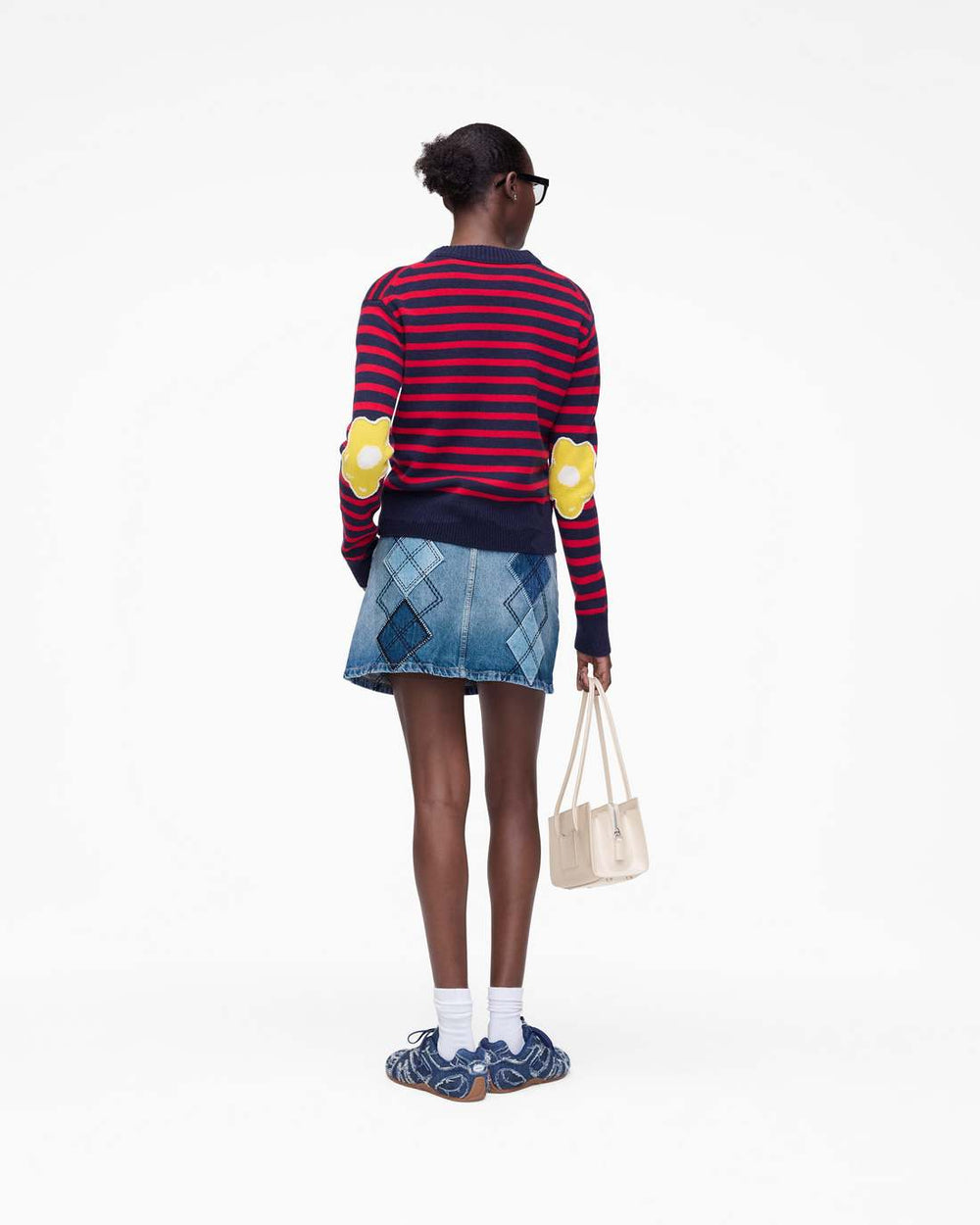Marc Jacobs Joy Striped Crewneck Navy/Red READY TO WEAR