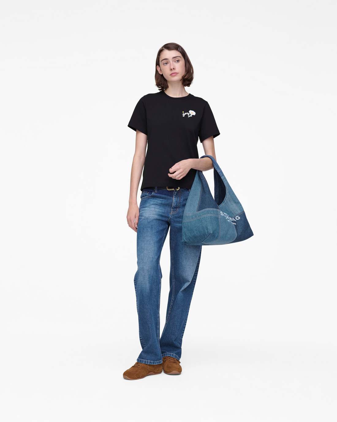 Marc Jacobs Marc Is Joy Daisy Baby Tee Black READY TO WEAR