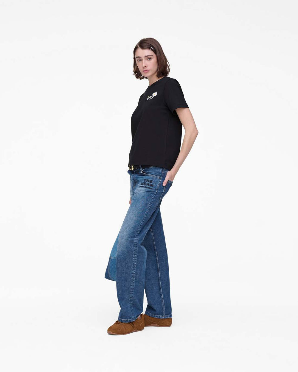 Marc Jacobs Marc Is Joy Daisy Baby Tee Black READY TO WEAR