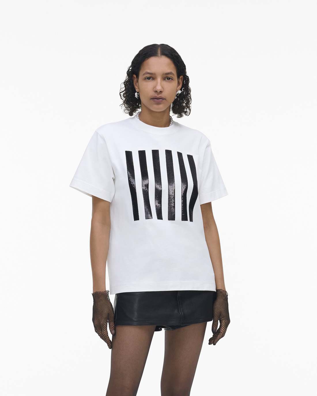 Marc Jacobs The Stripe Box Tee White READY TO WEAR