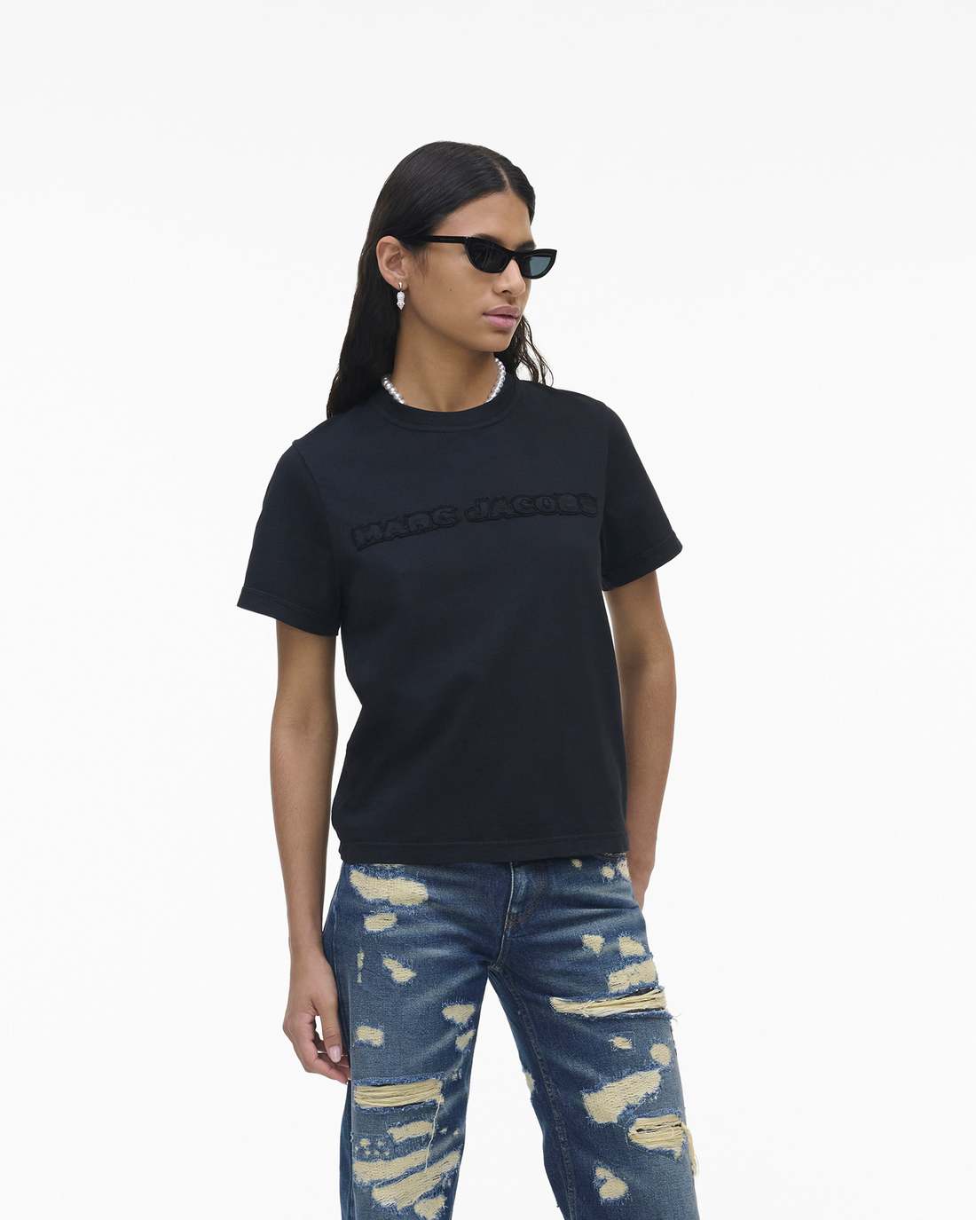 Marc Jacobs The Logo Baby Tee Black READY TO WEAR