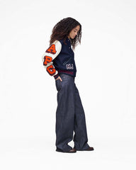 Marc Jacobs The A.P.C. X Marc Jacobs  Varsity Jacket Dark Navy/White READY TO WEAR