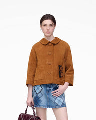 Marc Jacobs Suede Doll Jacket Copper READY TO WEAR