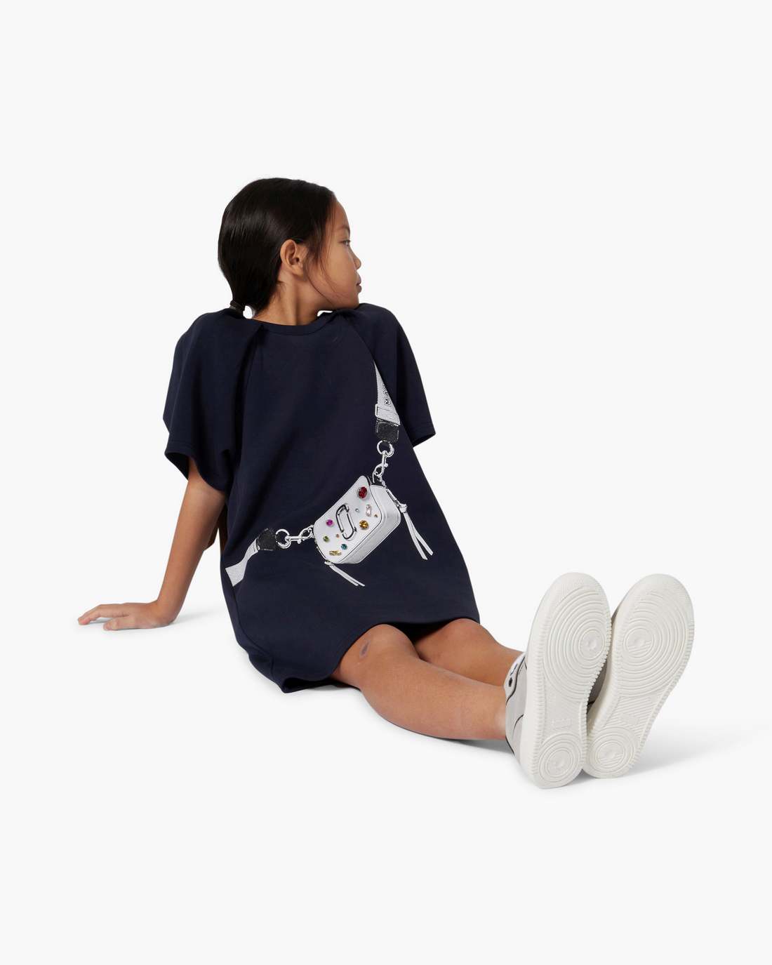 Marc Jacobs The Trompe Loeil Snapshot Dress Navy READY TO WEAR