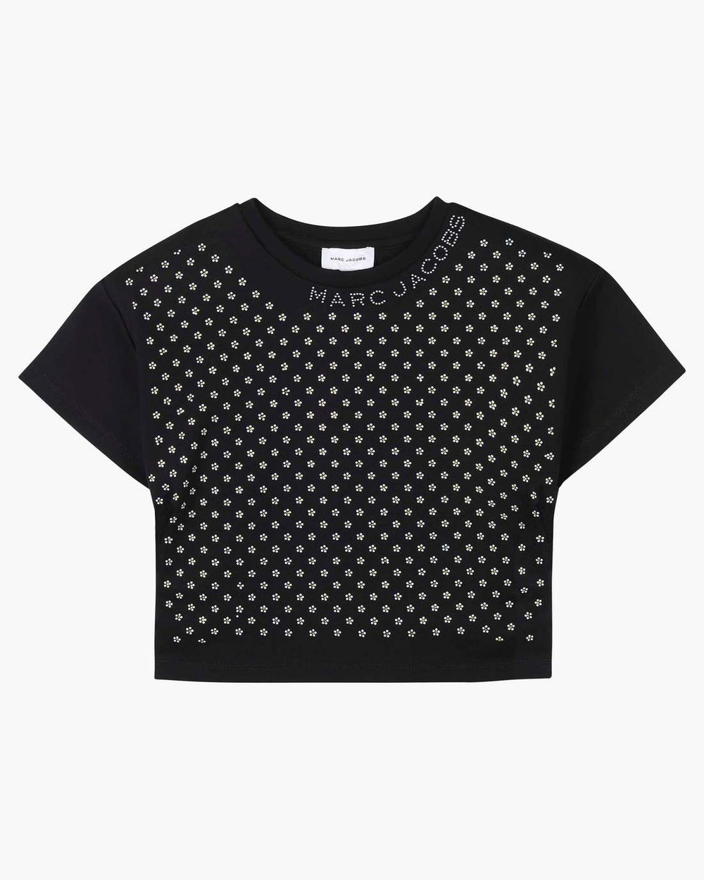 Marc Jacobs The Crystal Daisy Cropped Shirt Black READY TO WEAR